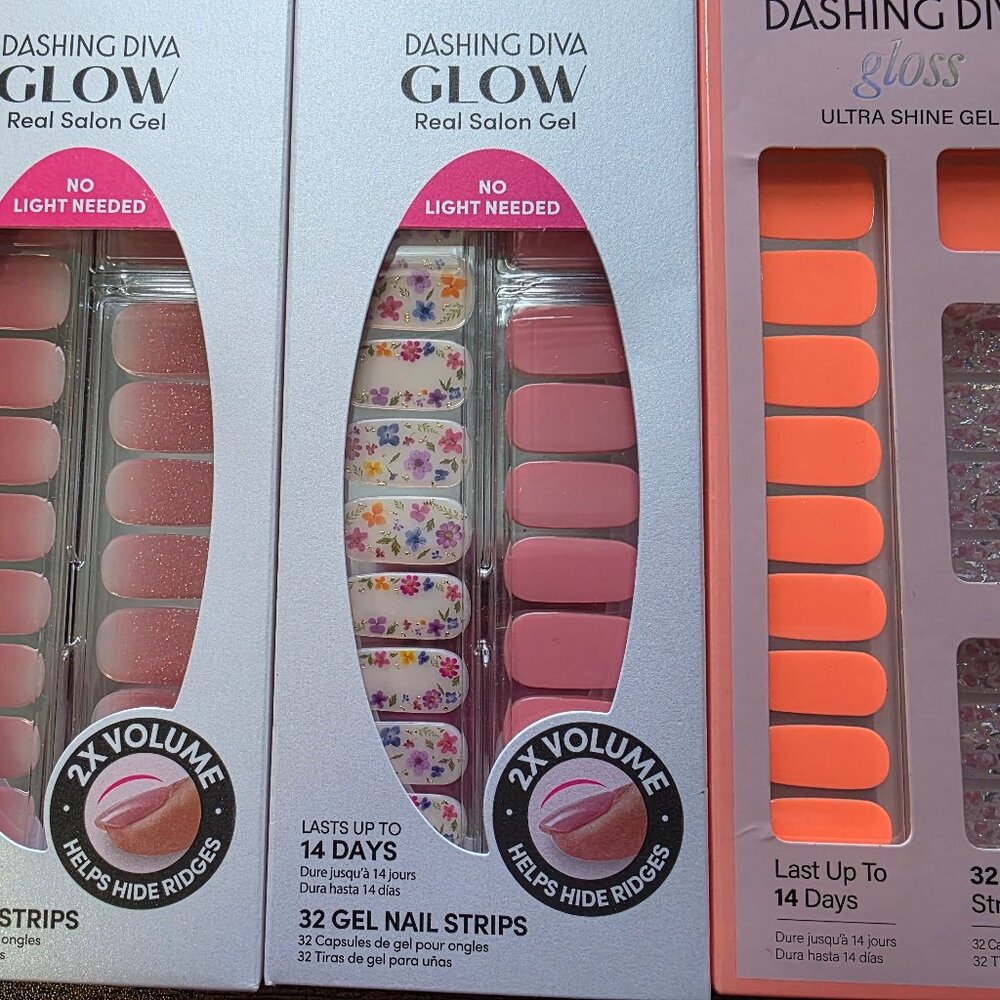 Dashing Diva Gel Nail Strips Set of 3